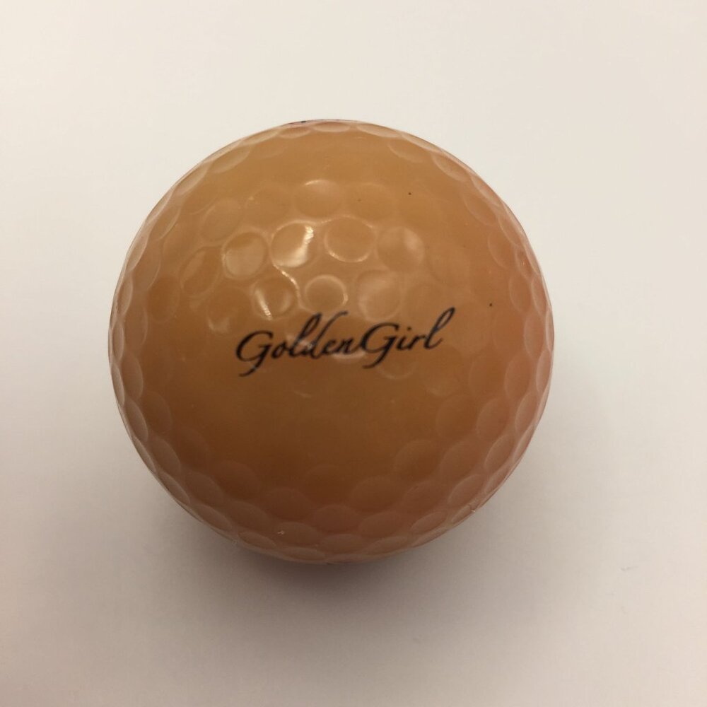Ram 5 Yellow Gold Colored Golf Ball Golden Girl